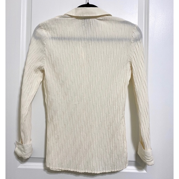 Cream Button Down Shirt - Picture 3 of 10